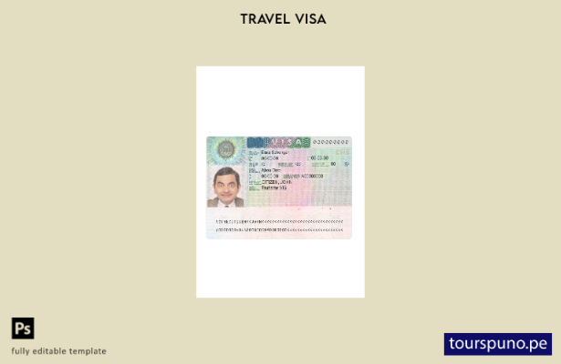 ready to print Switzerland schengen visa template